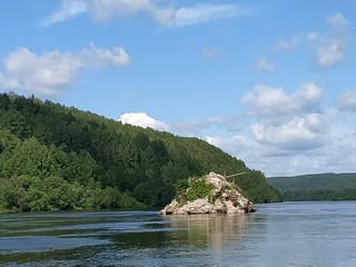 Fototapeta premium boat on the lake