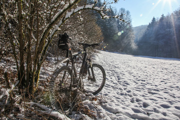 winter biking