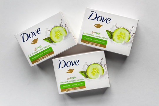 Dove Bar Soap In Grouping Of Three