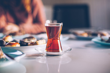 Tea on the table