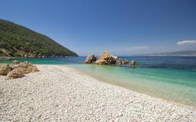 Vouti beach, Kefalonia island, Greece