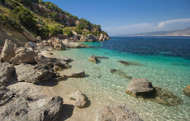 Fototapeta na wymiar Vouti beach, Kefalonia island, Greece