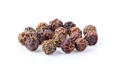 peppercorn isolated on white background. full depth of field