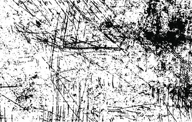 Scratched Grunge Urban Background Texture Vector. Dust Overlay Distress Grainy Grungy Effect. Distressed Backdrop Vector Illustration. Isolated Black on White Background. EPS 10.