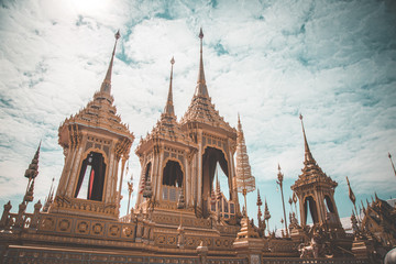 Obraz premium Royal Crematorium King Bhumibol in Bangkok Thailand