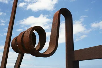 Fotobehang Detail of a Iron sculpture in Tenerife Spain © vali_111
