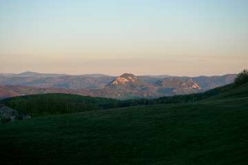 Fototapeta premium Apennines mountain landscape seen from the 