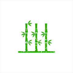 Bamboo vector icon illustration design template download