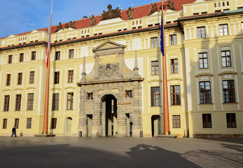 The Presidential Palace in Prague Castle.