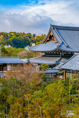 Temple Facade, Kyoto, Japan