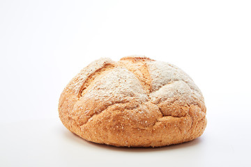 Traditional homemade french round bread