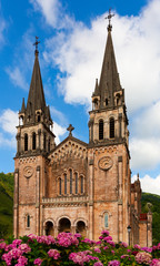 Fototapeta na wymiar Covadonga monastery, Spain