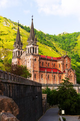 Fototapeta na wymiar Covadonga monastery – ancient Catholic Basilica