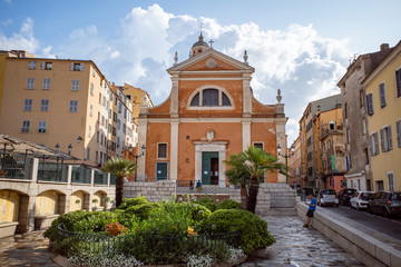 Ajaccio church in the center
