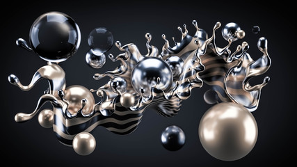 Abstract 3d background. 3d illustration, 3d rendering.