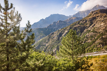Corsica's mountains landscape