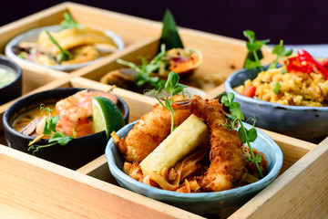 thai traditional food close up