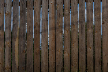 fragment of a Board fence,taken in daylight