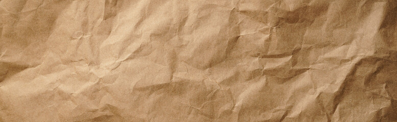 brown craft paper texture background - banner