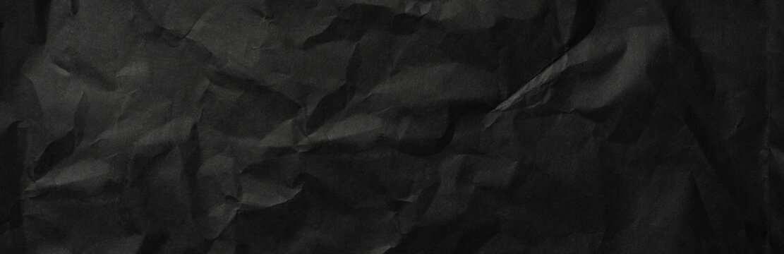 black paper texture background - banner