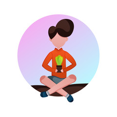 Set of Illustration for People Care Life of Creative Template Designs. Designs for mobile aplication and website. vector illustration, life, and icon