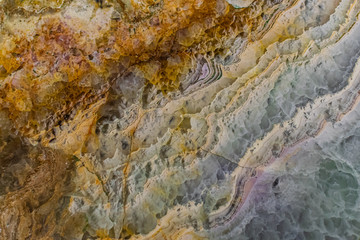 Fluorite surface texture close view