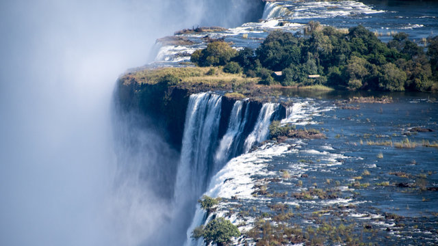 Victoria Falls Helicopter View