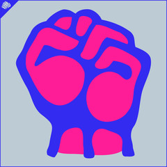 Karate emblem. Martial art creative colored simbol design. Vector, EPS.