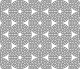 Greek key round seamless pattern. Greek texture. Vector