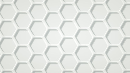 Geometry hexagon background. 3d illustration, 3d rendering.