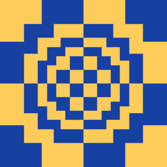 Squares and Geometric Shapes Pattern