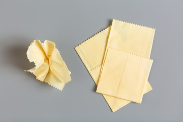Beeswax food storage wrap ecological alternative to plastic cling wrap