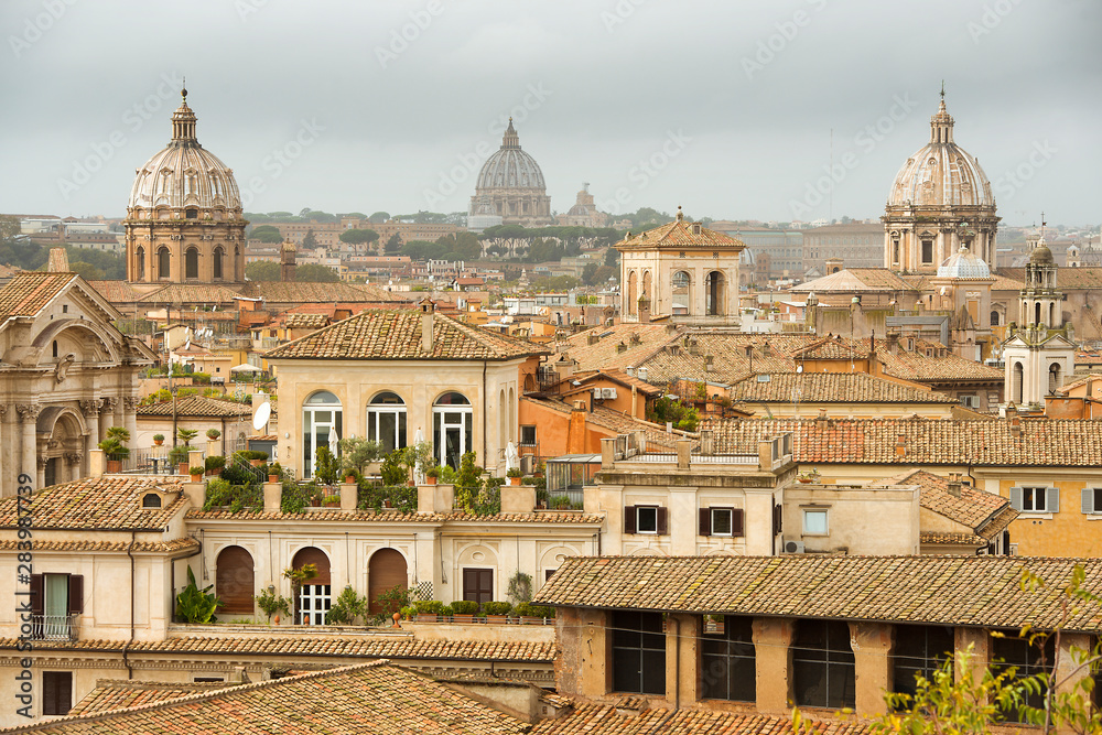 Wall mural historic cityscapes of magnificent rome