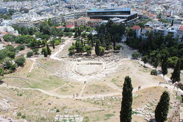 Amphitheater von oben bei herrlichem Wetter
