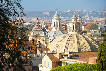 Fototapeta na wymiar historic cityscapes of magnificent Rome