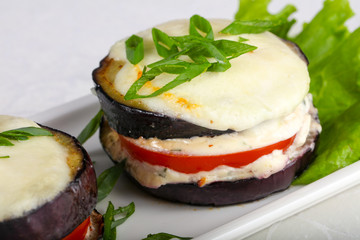 Baked eggplant