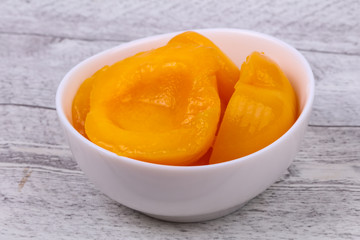 Sweet marinated peach