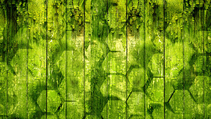 Geometry hexagon background. 3d illustration, 3d rendering.