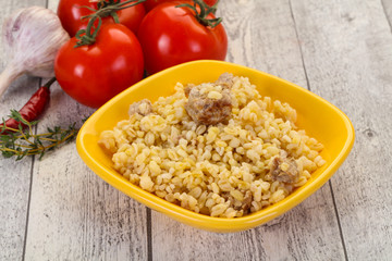 Bulgur with meat