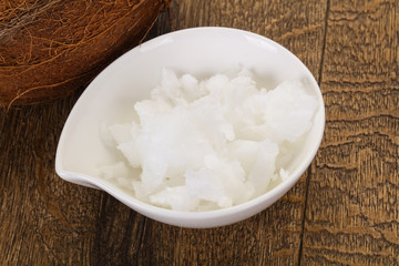 Dietary Coconut oil in the bowl