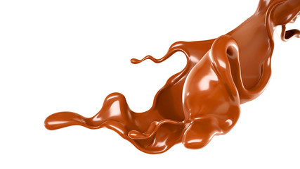 Splash of fluid. 3d illustration, 3d rendering.
