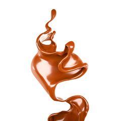 Splash of fluid. 3d illustration, 3d rendering.