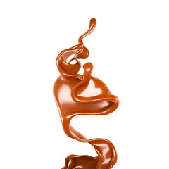 Splash of fluid. 3d illustration, 3d rendering.