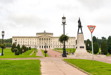 Stormont Parliament Building in Belfast, Northern Ireland