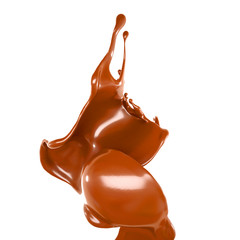 Splash of fluid. 3d illustration, 3d rendering.