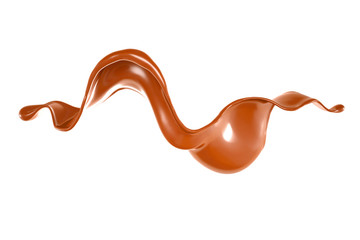 Splash of fluid. 3d illustration, 3d rendering.
