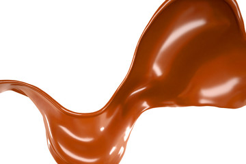 Splash of fluid. 3d illustration, 3d rendering.