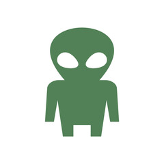 Alien flat icon