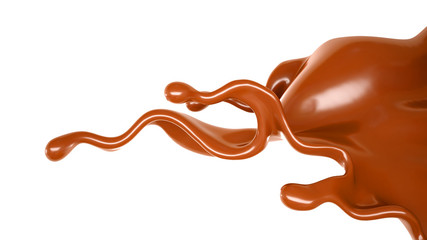 Splash of fluid. 3d illustration, 3d rendering.