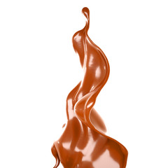 Splash of fluid. 3d illustration, 3d rendering.